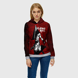 Толстовка-худи женская SILENT HILL, цвет: 3D-меланж — фото 2