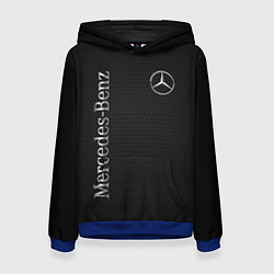 Толстовка-худи женская Mersedes, цвет: 3D-синий