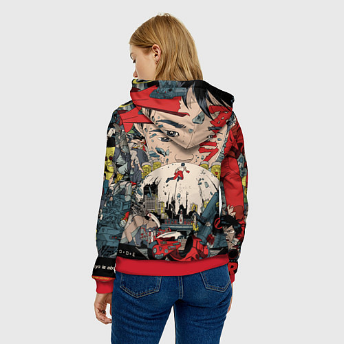 Женская толстовка AKIRA / 3D-Красный – фото 4