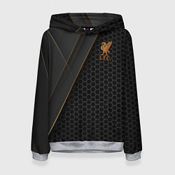 Толстовка-худи женская Liverpool FC, цвет: 3D-меланж