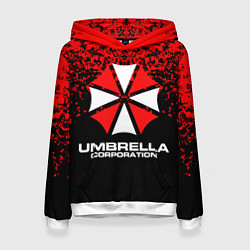 Толстовка-худи женская Umbrella Corporation, цвет: 3D-белый