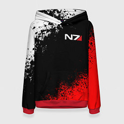 Толстовка-худи женская MASS EFFECT N7, цвет: 3D-красный