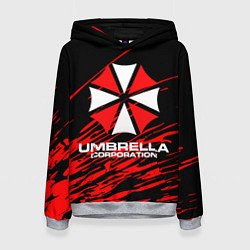 Толстовка-худи женская Umbrella Corporation, цвет: 3D-меланж