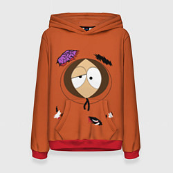 Толстовка-худи женская South Park Dead Kenny, цвет: 3D-красный