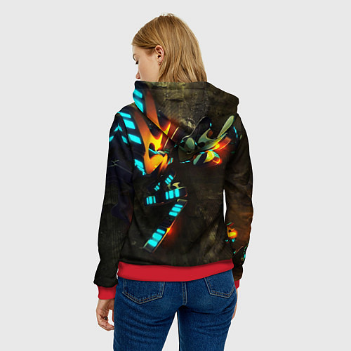 Женская толстовка GTA:Online / 3D-Красный – фото 4