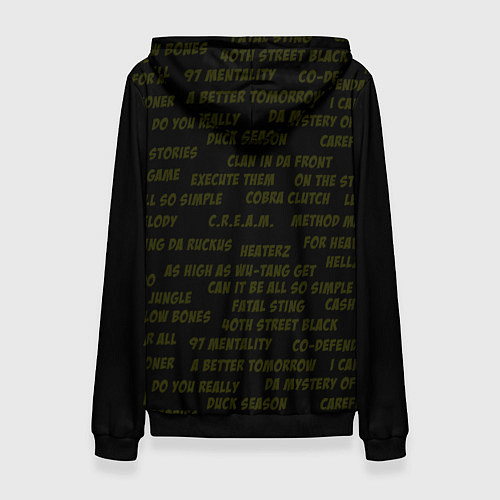 Женская толстовка WU-TANG CLAN / 3D-Черный – фото 2