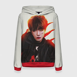 Толстовка-худи женская BTS, цвет: 3D-красный