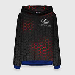Толстовка-худи женская LEXUS, цвет: 3D-синий