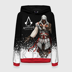 Толстовка-худи женская Assassin’s Creed 04, цвет: 3D-красный