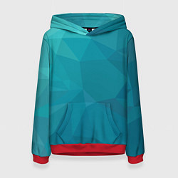 Толстовка-худи женская WAVE, цвет: 3D-красный