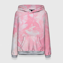 Толстовка-худи женская Розовая Богемия, цвет: 3D-меланж