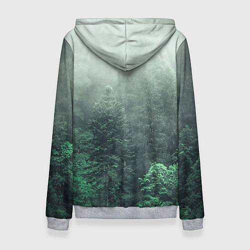 Женская толстовка Туманный лес / 3D-Меланж – фото 2