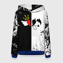 Толстовка-худи женская Добро и зло, Payton Moormeier, цвет: 3D-синий