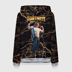 Толстовка-худи женская Meowcles Fortnite 2, цвет: 3D-меланж