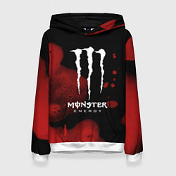 Толстовка-худи женская MONSTER ENERGY, цвет: 3D-белый