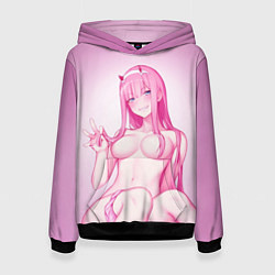 Толстовка-худи женская DARLING IN THE FRANXX, цвет: 3D-черный