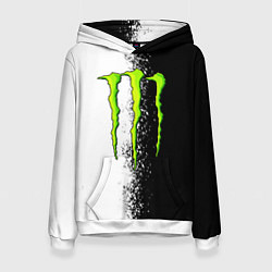 Толстовка-худи женская MONSTER ENERGY, цвет: 3D-белый