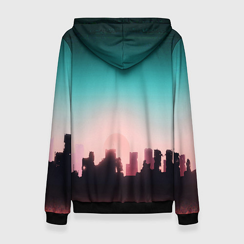 Женская толстовка HOTLINE MIAMI / 3D-Черный – фото 2