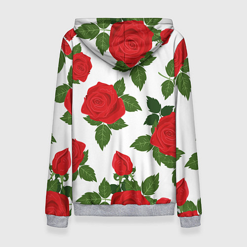 Женская толстовка BTS Roses White / 3D-Меланж – фото 2