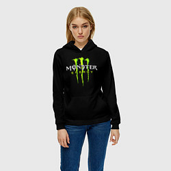 Толстовка-худи женская MONSTER ENERGY, цвет: 3D-черный — фото 2