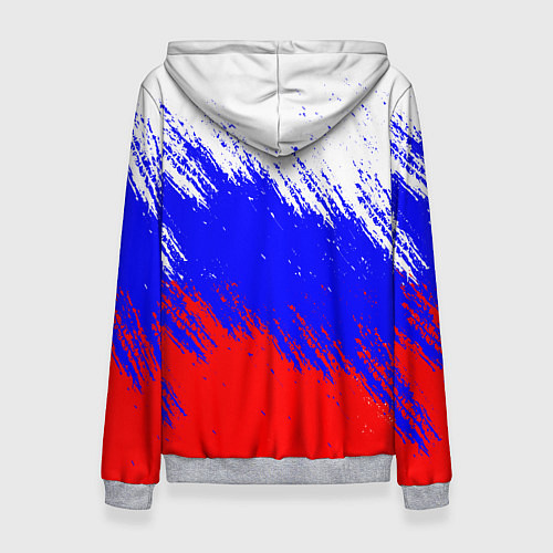 Женская толстовка Россия / 3D-Меланж – фото 2