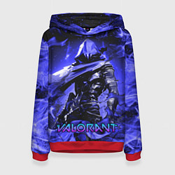 Толстовка-худи женская VALORANT OMEN, цвет: 3D-красный