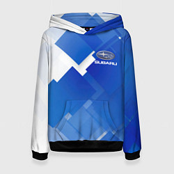 Толстовка-худи женская SUBARU, цвет: 3D-черный