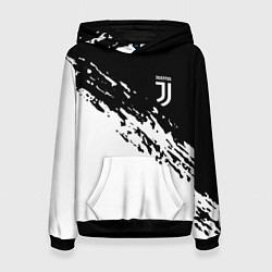 Толстовка-худи женская JUVENTUS, цвет: 3D-черный