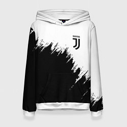 Толстовка-худи женская JUVENTUS, цвет: 3D-белый