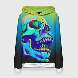 Женская толстовка Neon skull