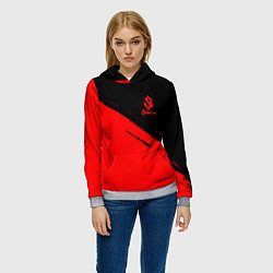 Толстовка-худи женская Sabaton, цвет: 3D-меланж — фото 2