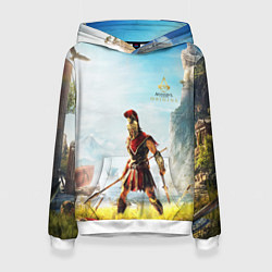 Толстовка-худи женская AssassinS Creed Origins odyssey, цвет: 3D-белый