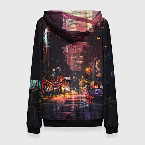 Женская толстовка CYBERPUNK 2077:КИБЕРПАНК S / 3D-Черный – фото 2