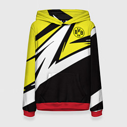 Толстовка-худи женская Borussia Dortmund, цвет: 3D-красный
