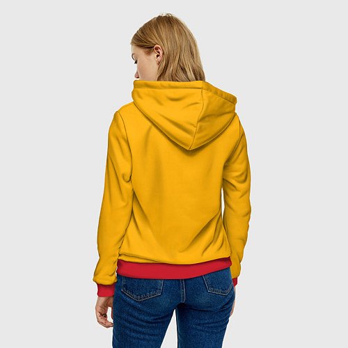 Женская толстовка Рокстар / 3D-Красный – фото 4