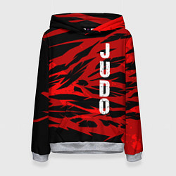 Толстовка-худи женская Judo, цвет: 3D-меланж
