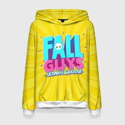 Толстовка-худи женская Fall Guys, цвет: 3D-белый