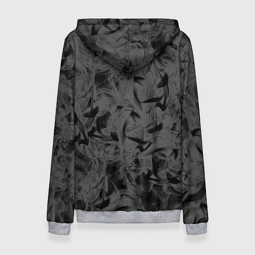 Женская толстовка Черная дымка / 3D-Меланж – фото 2