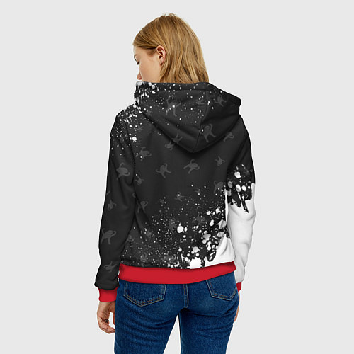 Женская толстовка ЪУЪ СЪУКА / 3D-Красный – фото 4