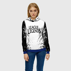 Толстовка-худи женская League of legends, цвет: 3D-синий — фото 2