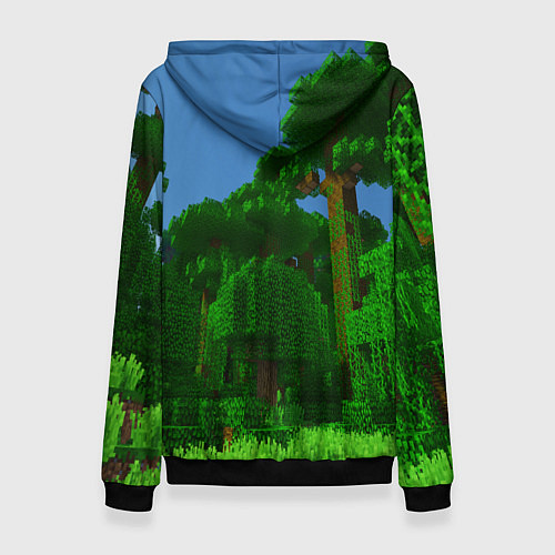 Женская толстовка Minecraft / 3D-Черный – фото 2