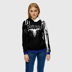 Толстовка-худи женская Death Note, цвет: 3D-синий — фото 2