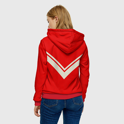 Женская толстовка СССР хоккейная форма / 3D-Красный – фото 4
