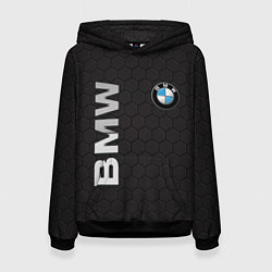 Толстовка-худи женская BMW, цвет: 3D-черный