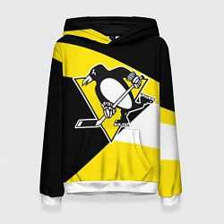 Толстовка-худи женская Pittsburgh Penguins Exclusive, цвет: 3D-белый