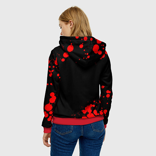 Женская толстовка КОРОЛЬ И ШУТ / 3D-Красный – фото 4