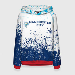 Толстовка-худи женская Manchester City, цвет: 3D-красный