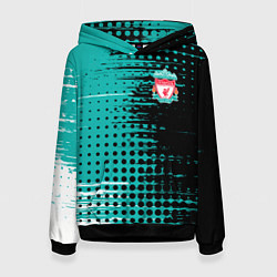 Толстовка-худи женская Liverpool Ливерпуль, цвет: 3D-черный