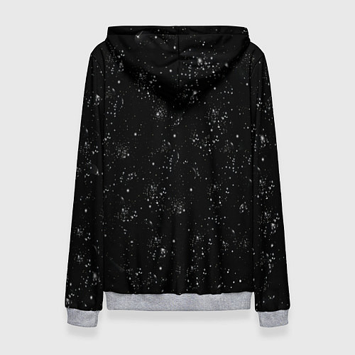 Женская толстовка Космический Кит / 3D-Меланж – фото 2