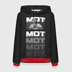 Толстовка-худи женская МОТ, цвет: 3D-красный